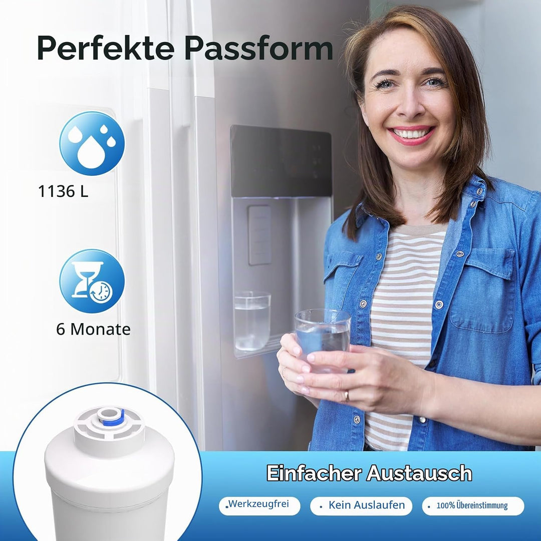 ICEPURE Wasserfilter Kühlschrank Kompatibel mit Samsung DA29-10105J, DA29-10105J HAFEX/EXP, DA99-021