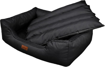 Hobbydog CORCZA2 Hundebett Hundesofa Hundekorb Tierbett Comfort, L, 65 x 50 cm, schwarz