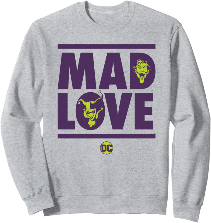 Batman Valentine's Day Joker Harley Quinn Mad Love Sweatshirt