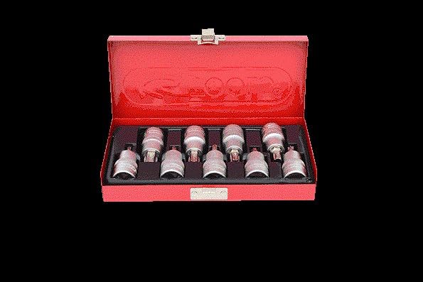 KS Tools 911.1385 1/2" Bit-Stecknuss-Satz TX, 9-tlg., T20-T60