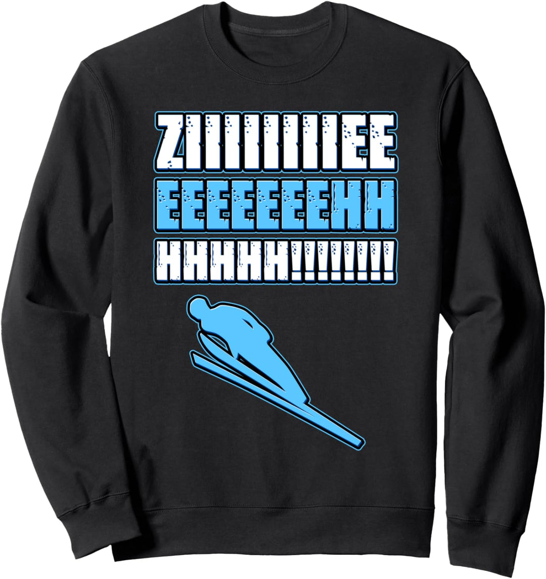 Evolution Ski Jumping Skispringen Wintersport Skispringer Sweatshirt