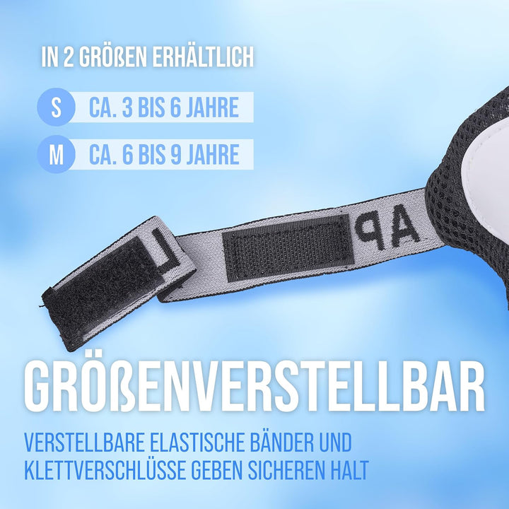 Apollo Schoner Set für Kinder, Knie und Ellenbogenschützer Kinder und für Handgelenk, Protektoren Ki