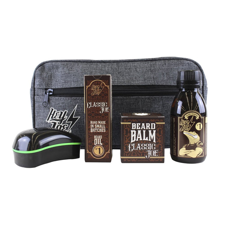 HEY JOE! Bearded Survival Kit Deluxe Nº 1 Classic Joe | Bartpflege Set für Männer Hochwertig [ Bartö