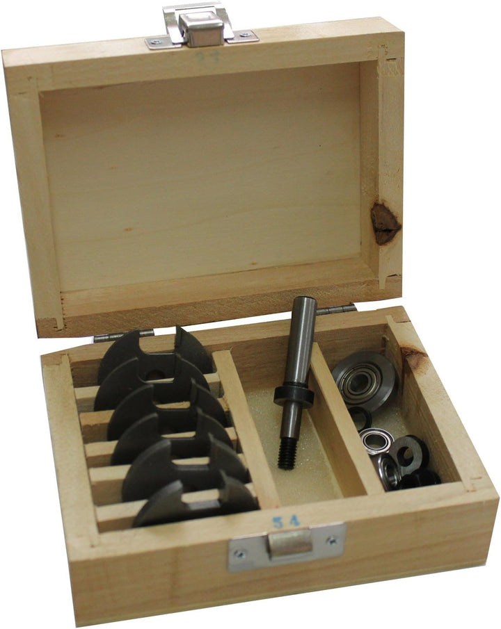 Edessö Scheibennutfräser-Satz 16-teilig Schaft 8 mm HSB 1