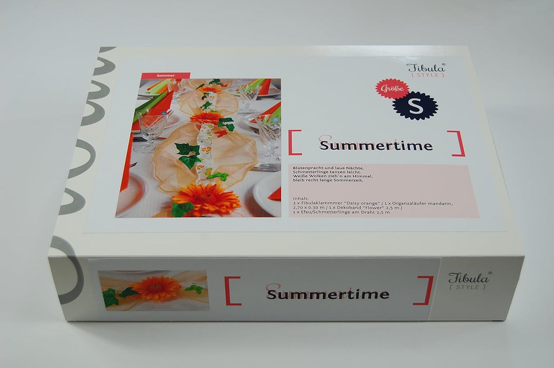 Fibula [Style] ® Komplettset "Summertime" Grösse S Tischdekoration für Hochzeit/Taufe/Geburtstag/Kom