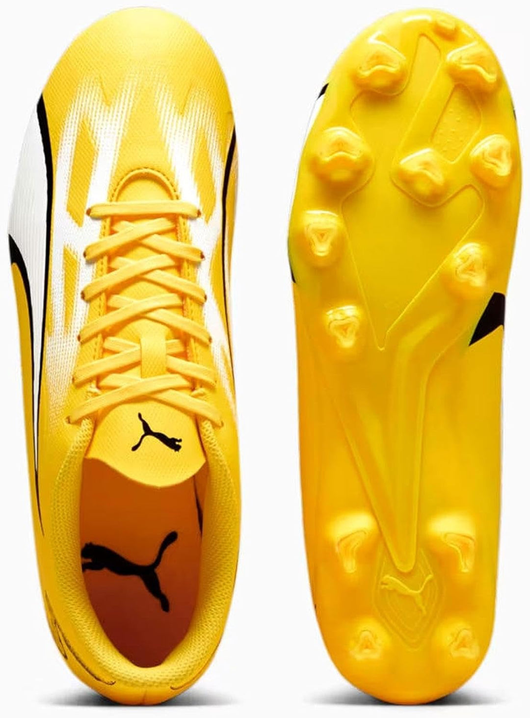 PUMA Herren Ultra Play Fg/Ag Fussballschuh 44 EU Gelb Schwarz Yellow Blaze Puma White Puma Black, 44