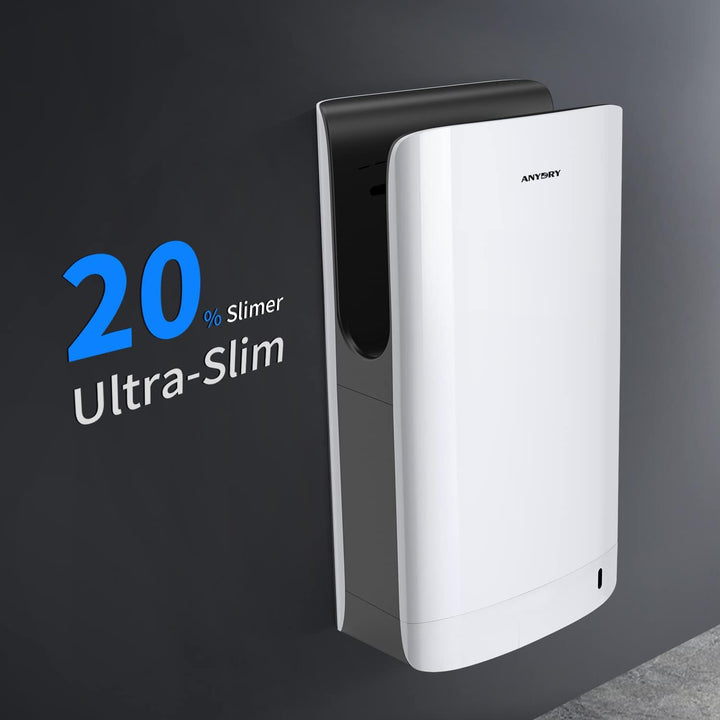 anydry 2065 Doppelseitiger Händetrockner HEPA Filter Effizient ABS Weiss