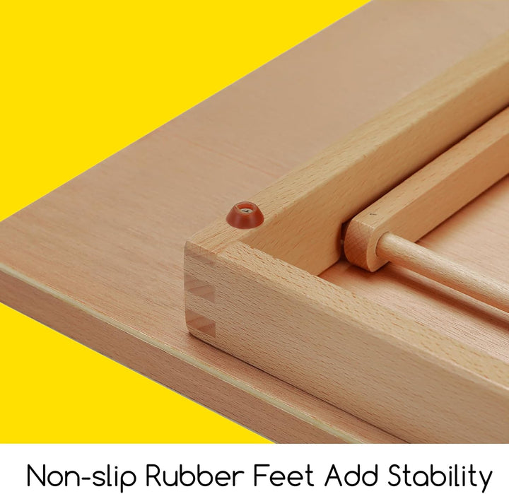 MEEDEN Extra grosse Schreibtischstaffelei: 50,8 x 76,2 cm, tragbar, Buchenholz, Standstaffelei – 5 P