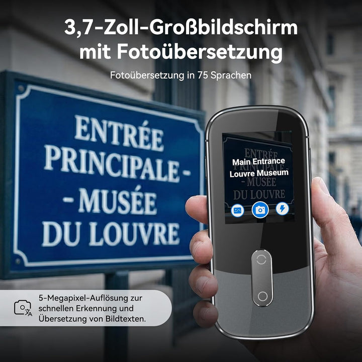 Wooask Sprachübersetzer Ohne Internet, Übersetzer Gerät Testsieger, Translator W09 Übersetzer Echtze