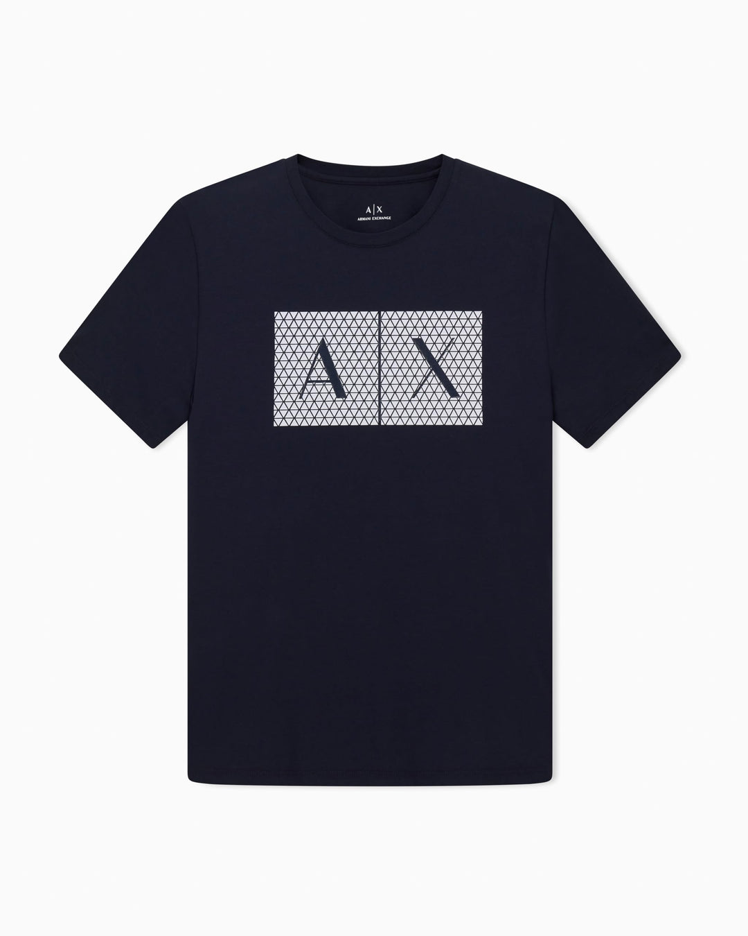 Armani Exchange Herren Crew Quited Logo Tee T-Shirt XS Blau, XS Blau
