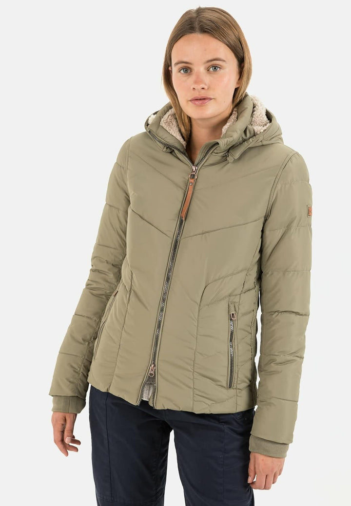 camel active Womenswear Damen 3200306E36 Jacke 36 Light Khaki, 36 Light Khaki