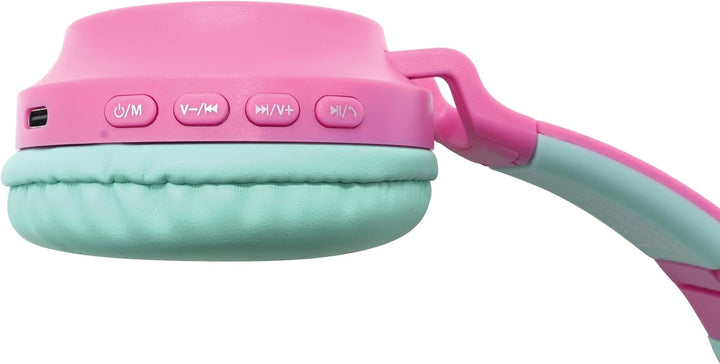 Lexibook - Mattel Barbie - 2-in-1 kabellose, wiederaufladbare Kopfhörer mit Lichtern, Stereoklang, B