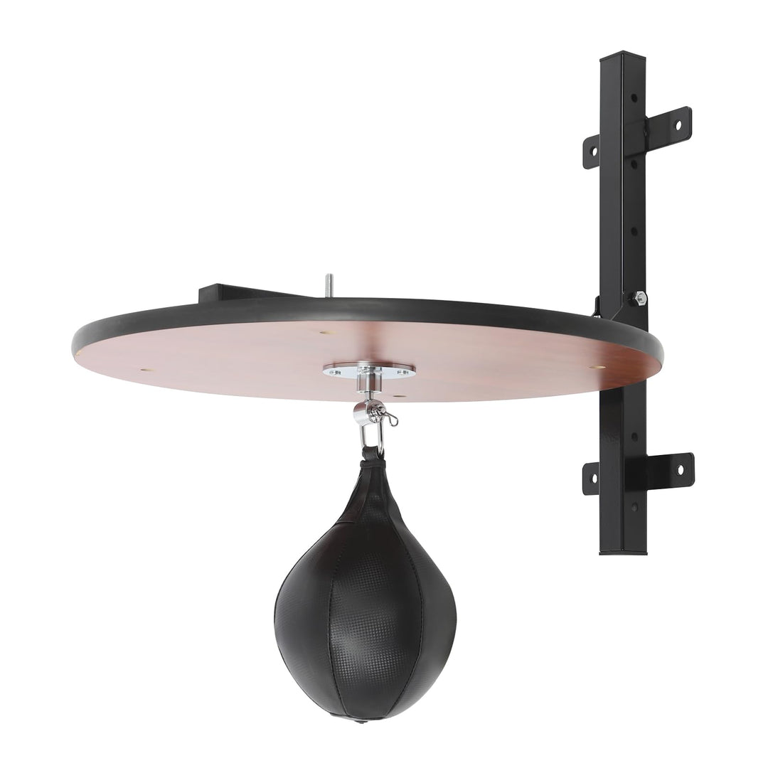 Robuste Speedball Boxanlage mit 360° drehbarem Punchingball, stabile Box Plattform mit schalldämpfen