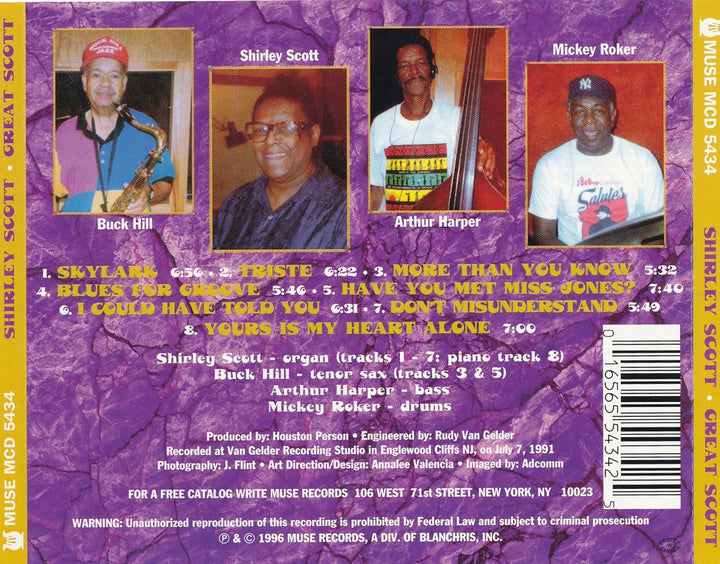 Great Scott!, Audio-CD
