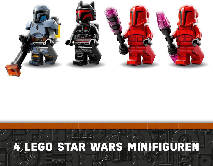 LEGO Star Wars: The Mandalorian Duell zwischen Paz Vizsla and Moff Gideon, Bauspielzeug zum Sammeln