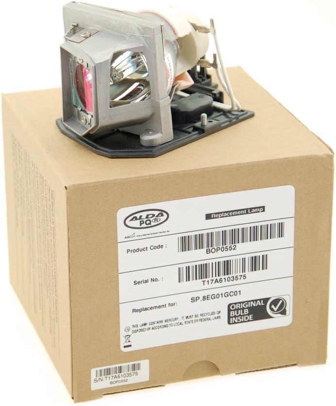 Alda PQ Professionell, Beamerlampe kompatibel mit OPTOMA SP.8EG01G.C01, BL-FP230D EH1020, EW615, EX6