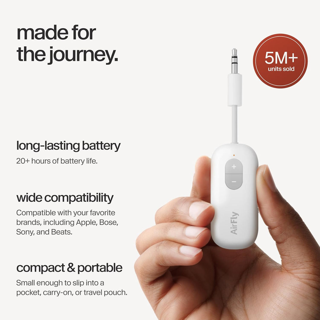 Twelve South AirFly SE Bluetooth Wireless Transmitter/Adapter für AirPods/Kabellose oder geräuschunt