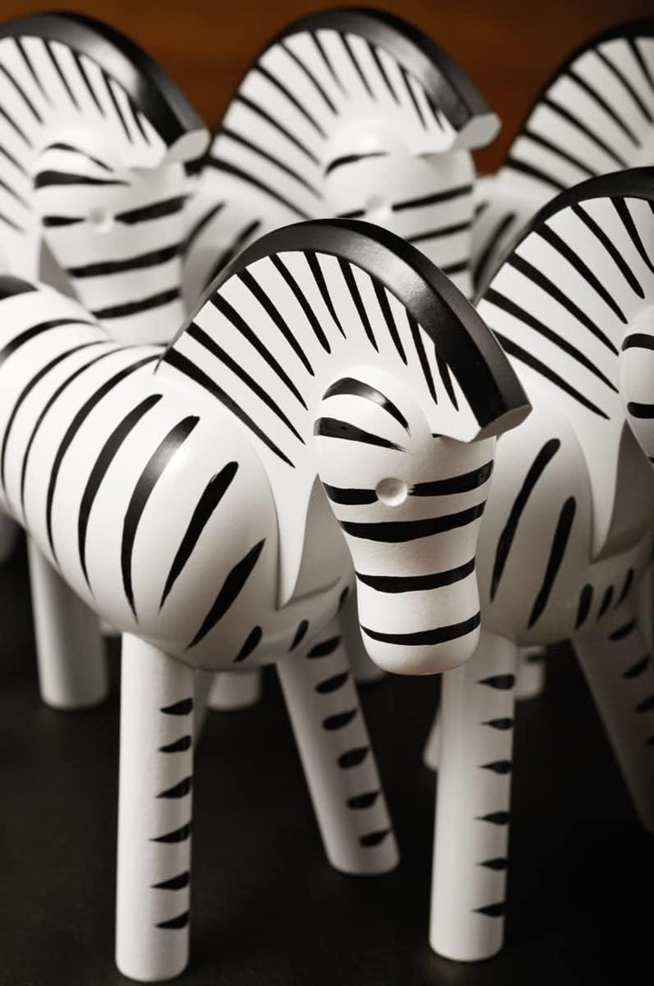 Kay Bojesen Zebra Figuren 14 cm Holzfiguren Weihnachtsdekoration, schwarz H14 cm Zebra, H14 cm Zebra