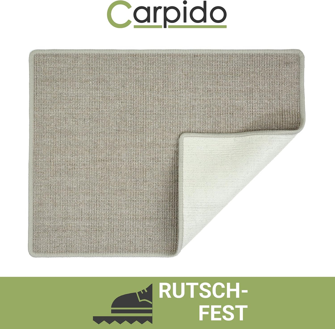 Kratzmatte für Katzen - Fussmatte Sisal Kratzteppich - natürliche Sisalmatte robust - Vorleger aus 1
