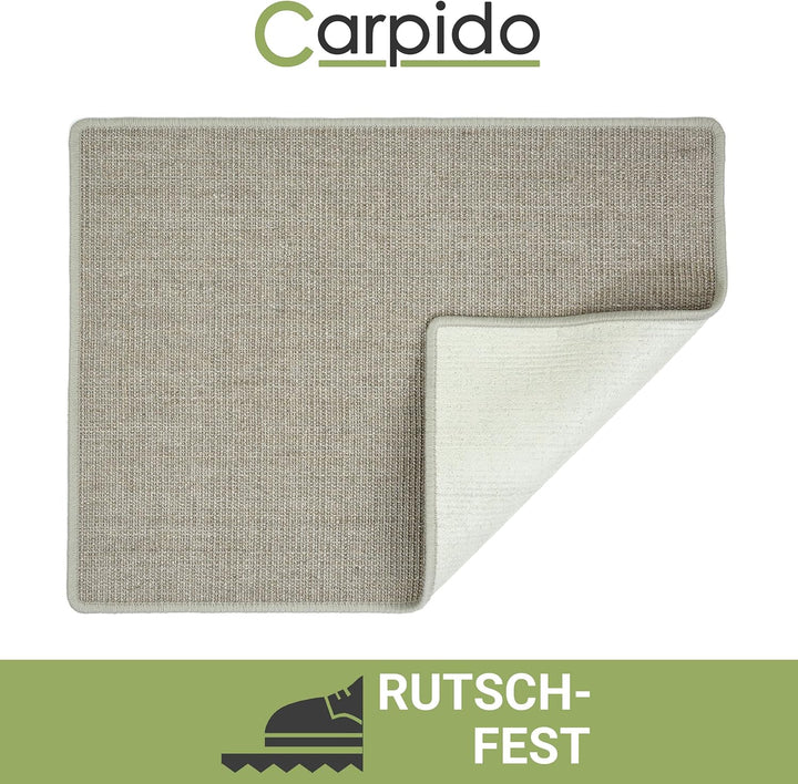 Kratzmatte für Katzen - Fussmatte Sisal Kratzteppich - natürliche Sisalmatte robust - Vorleger aus 1