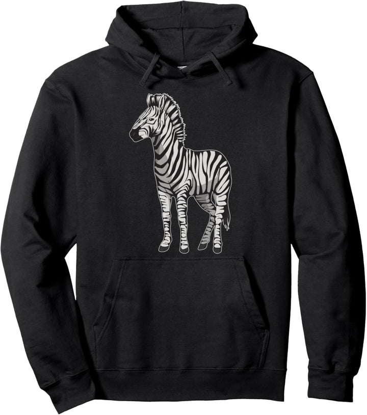 Zebra Bild Zeichnung Design Safari Afrika Zebra Pullover Hoodie