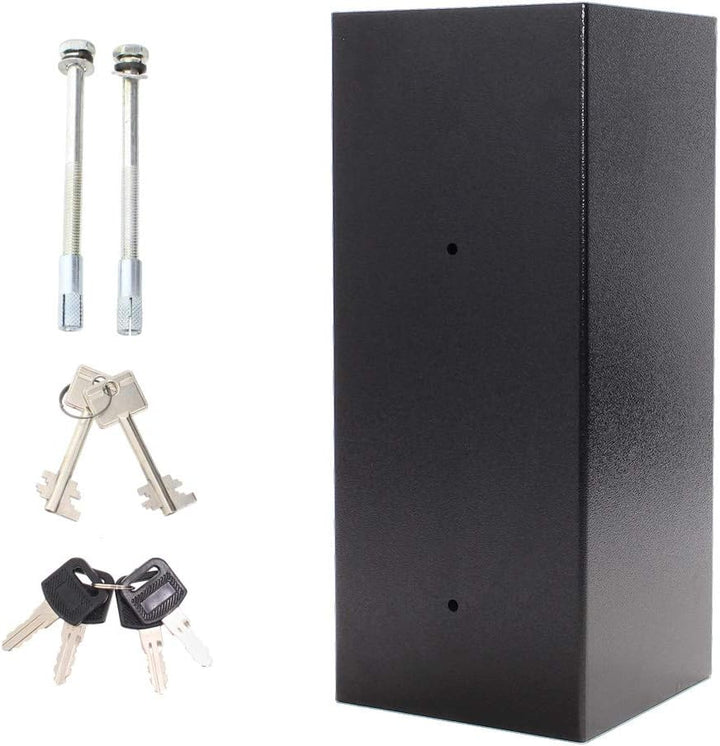 HomeDesignDeposit HDD-1 Schwarz Doppelbartschloss 2 Schlüssel HxBxT 600x250x260 mm versperrbarer Ein
