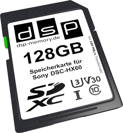 DSP Memory 128GB Professional V30 Speicherkarte für Sony DSC-HX60 Digitalkamera