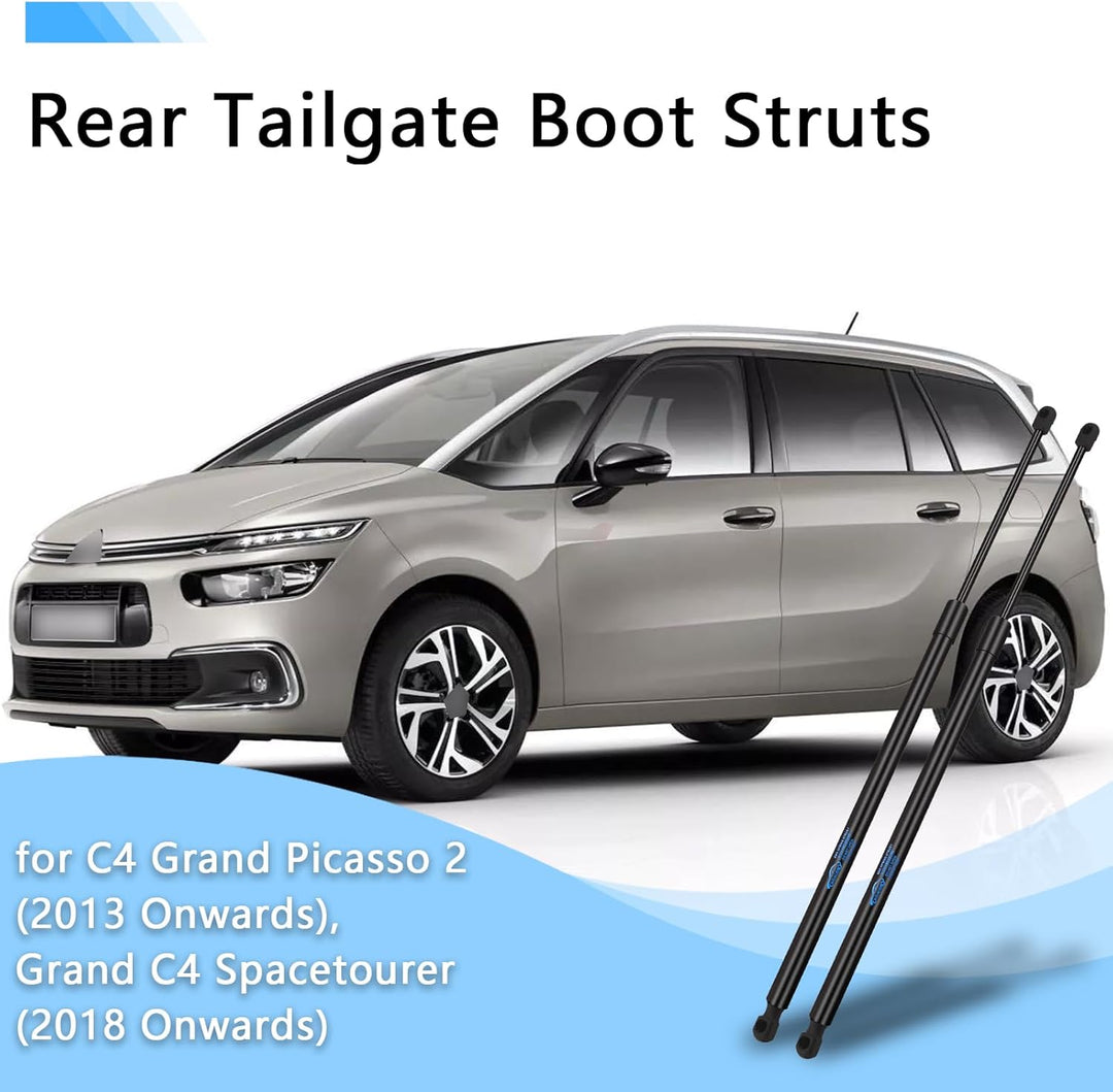 2x Gasdruckfeder für Citroen C4 Grand Picasso 2 Grand C4 Spacetourer 2013 Onwards Heckklappendämpfer
