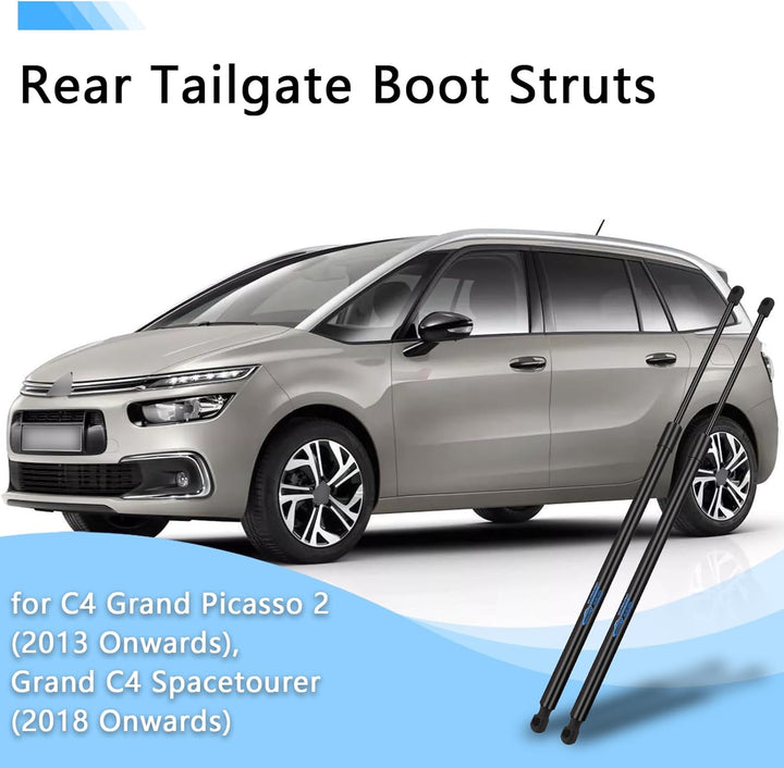 2x Gasdruckfeder für Citroen C4 Grand Picasso 2 Grand C4 Spacetourer 2013 Onwards Heckklappendämpfer