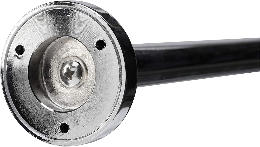 Croydex 1 Duschstange, Messing, Chrome, 22 mm Gebogen Einzelbett, Gebogen Einzelbett