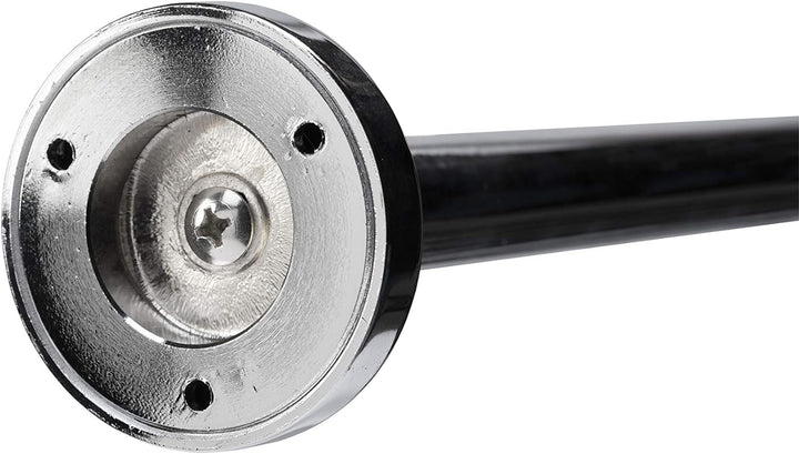 Croydex 1 Duschstange, Messing, Chrome, 22 mm Gebogen Einzelbett, Gebogen Einzelbett