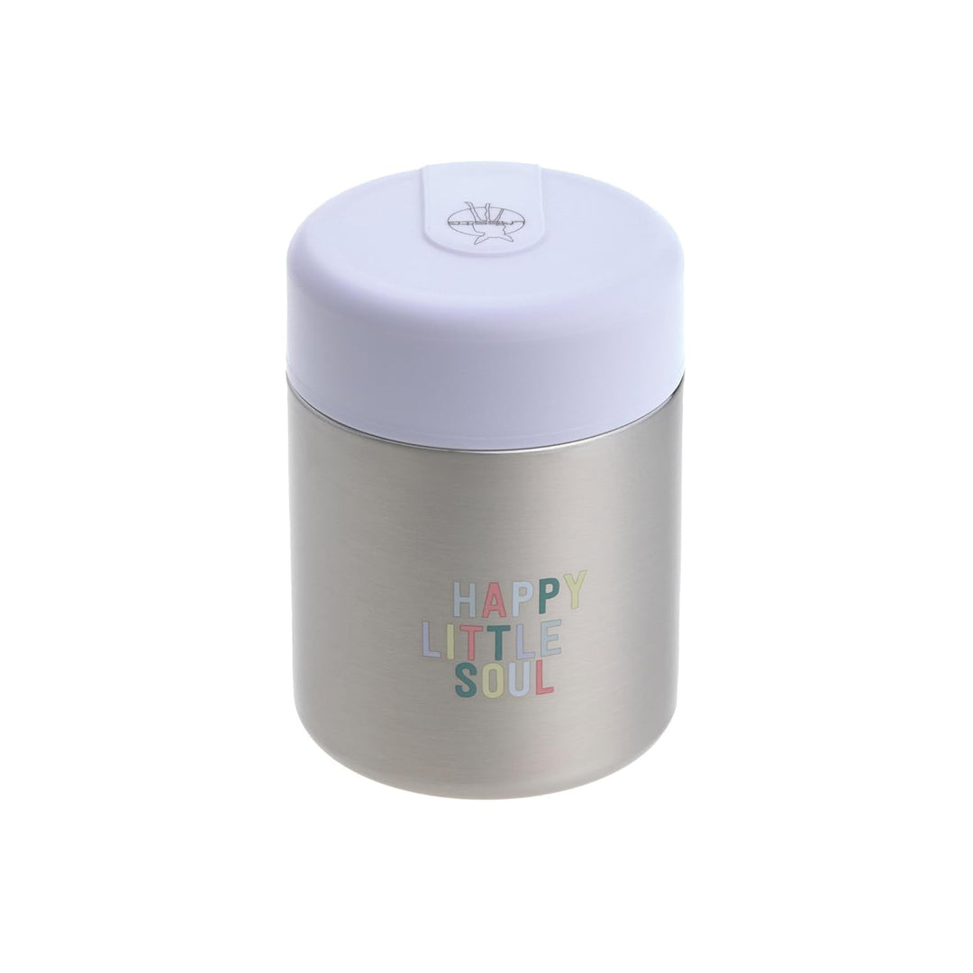 LÄSSIG Baby Kinder Thermo Warmhaltebox Brei Snacks auslaufsicher Edelstahl 315 ml/Food Jar Happy Fru