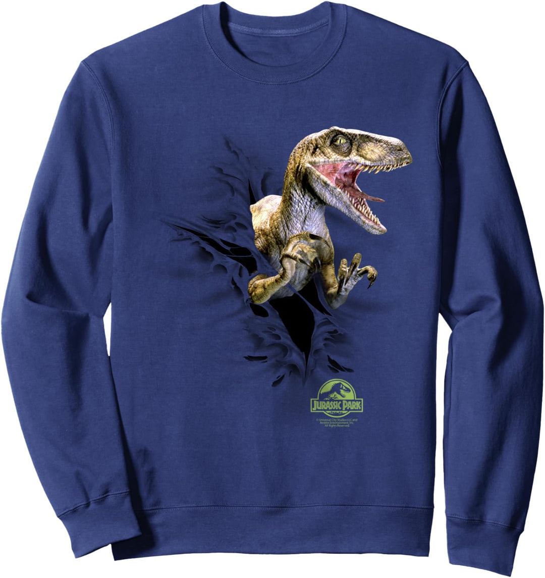 Jurassic Park Velociraptor Tears Through C1 Sweatshirt