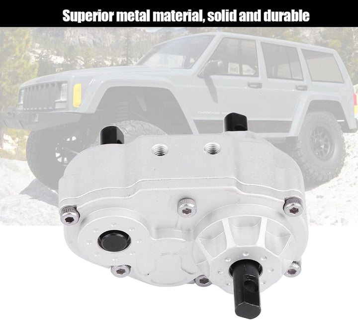 Dioche RC Verteilergetriebe, Modellfahrzeugzubehör, Metall Verteilergetriebe für SCX10 / Gelande II