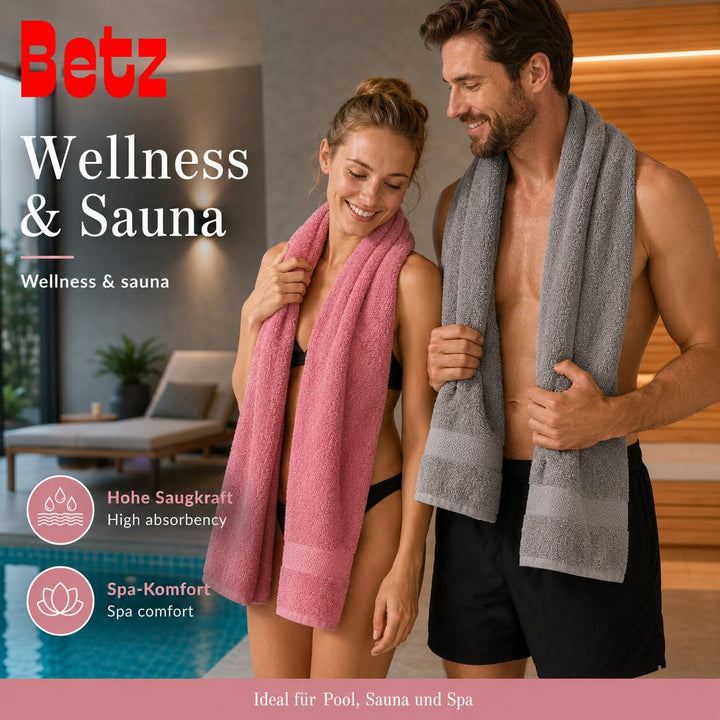Betz 10-TLG. Handtuch-Set Classic 100% Baumwolle 2 Duschtücher 4 Handtücher 2 Gästetücher 2 Seiftüch