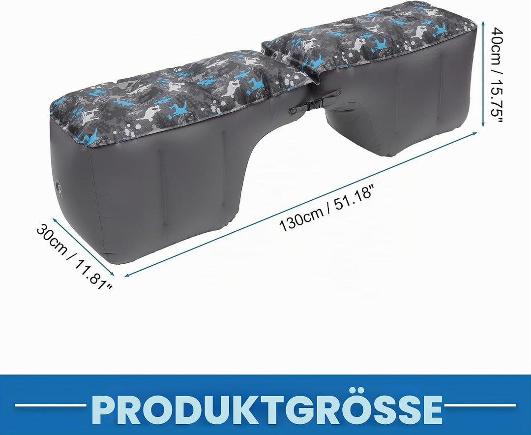 Auto-Matratze Schlafmatte Luftbett zum Nickerchen Grau