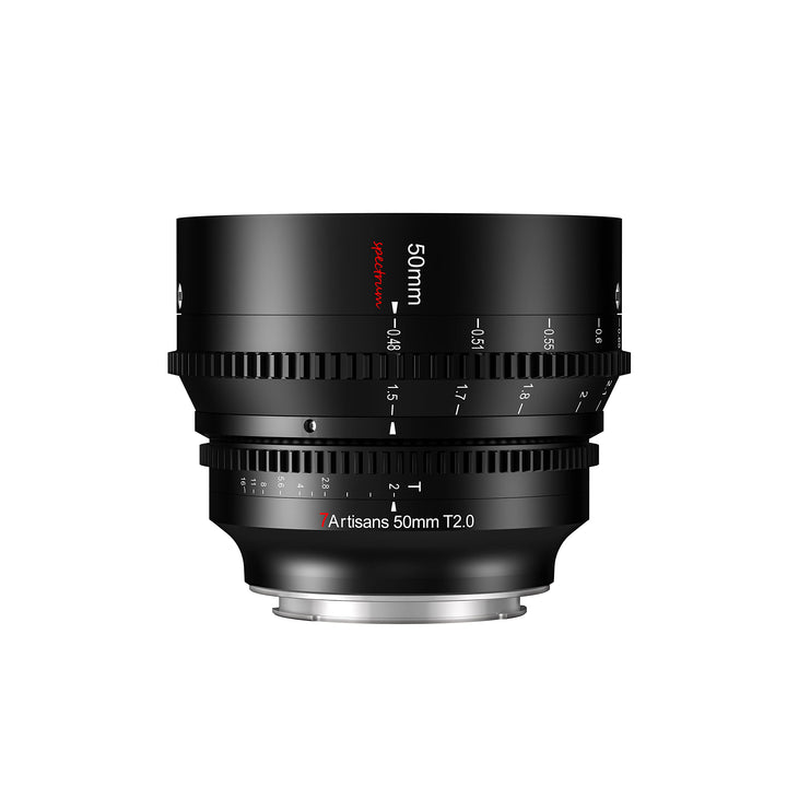 7artisans 50 mm T2.0 grosse Blende, Vollformat-Objektiv, L-Mount, manueller Fokus, geringe Verzerrun