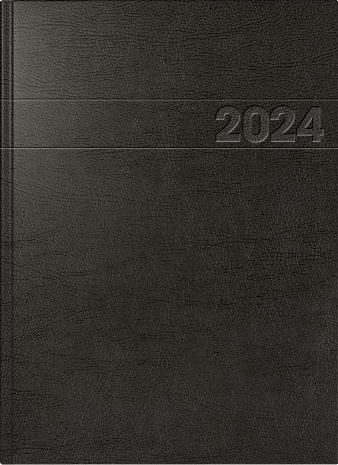 BRUNNEN Tageskalender Modell 787 2024 1 Seite = 1 Tag A4 schwarz