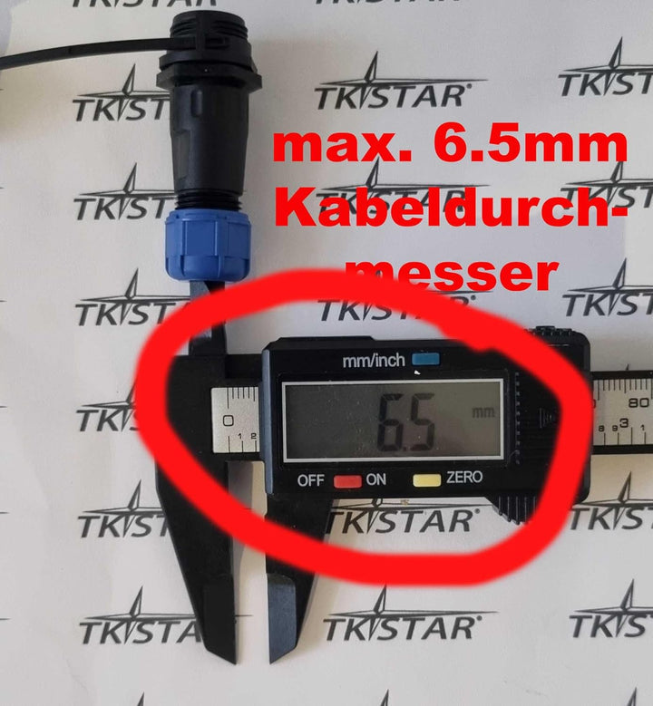 230V 12V IP68 13mm 2,3-polig, 2-Pin, 3Pin Rundstecker, Buchse, Verbinder Stecker mit Deckel, Steckve