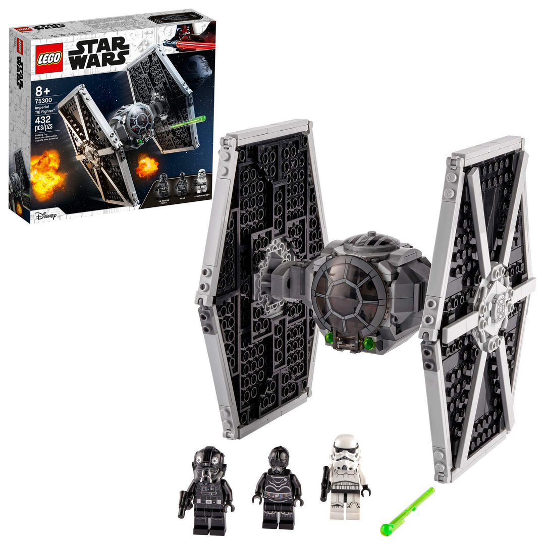 LEGO 75300 Star Wars Imperial TIE Fighter Spielzeug mit Sturmtruppler und Piloten als Minifiguren au