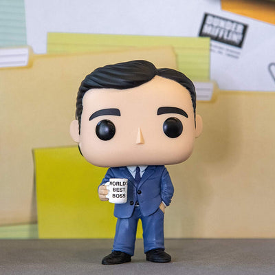 The Office – Michael Scott Funko Pop! Vinyl-Figur (gebündelt mit kompatibler Popbox-Schutzhülle)