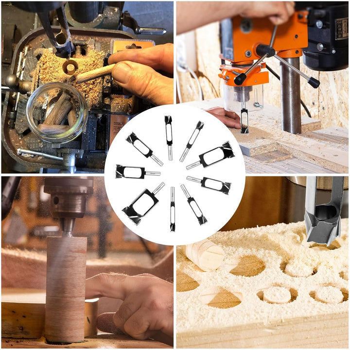 Tiefer Zapfenbohrer für Tischlerarbeiten, 8mm 10mm 12mm 15mm 20mm 25mm 30mm 35mm 40mm Holzdübellochs