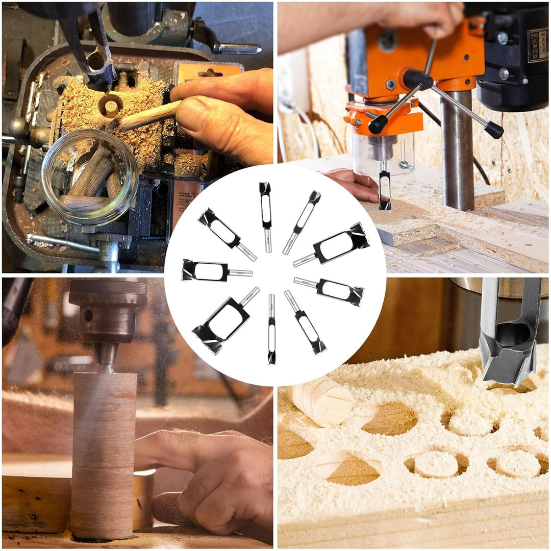 Tiefer Zapfenbohrer für Tischlerarbeiten, 8mm 10mm 12mm 15mm 20mm 25mm 30mm 35mm 40mm Holzdübellochs