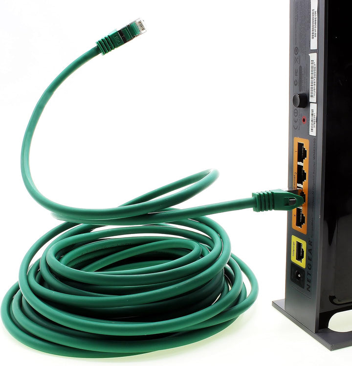 1aTTack.de 5m - grün - 5 Stück Cat7 Netzwerkkabel SFTP Patchkabel Lankabel Rohkabel 10GB/s - 500 Mhz