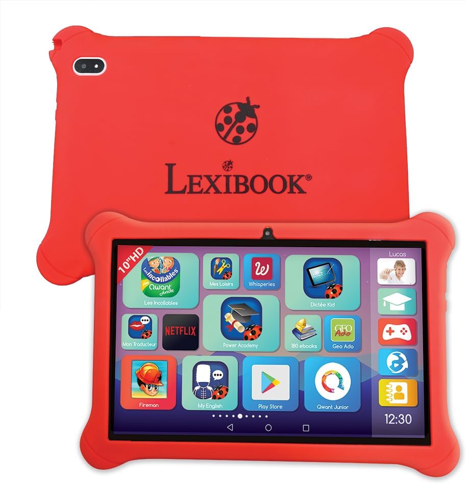 Lexibook, Lexipad 10 Zoll Tablet Ludo auf Android, entworfen für die ganze Familie, Lerninhalte und