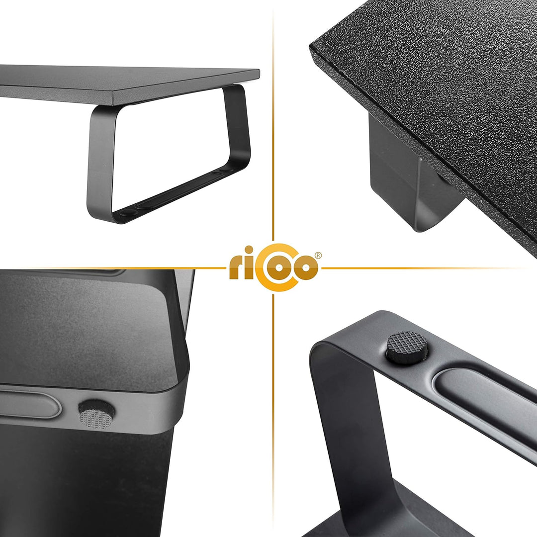 RICOO Monitor Schreibtischaufsatz Schreibtisch Aufsatzregal Ständer für Computermonitore FS0111 Moni