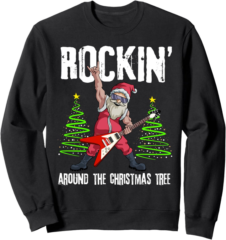 Rockin um Weihnachtsbaum Sweatshirt Santa Rocker Sweatshirt