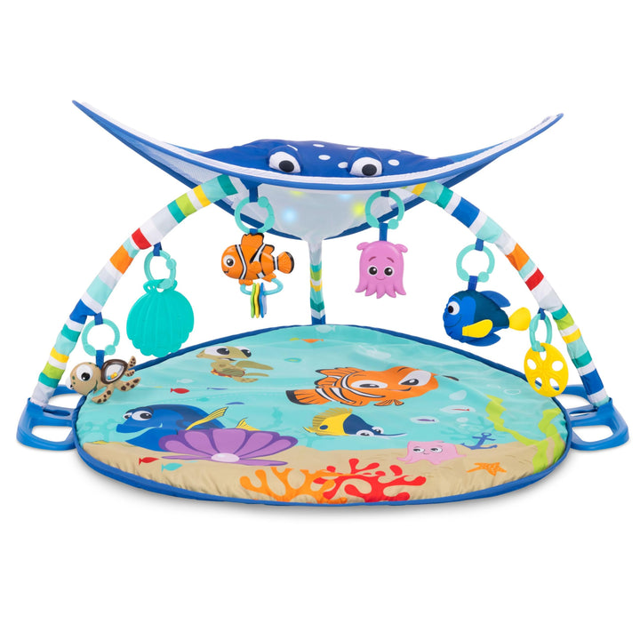 Bright Starts, Disney Baby, Findet Nemo Spieldecke mit Spielbogen, Lichtern und 20+ Minuten Melodien