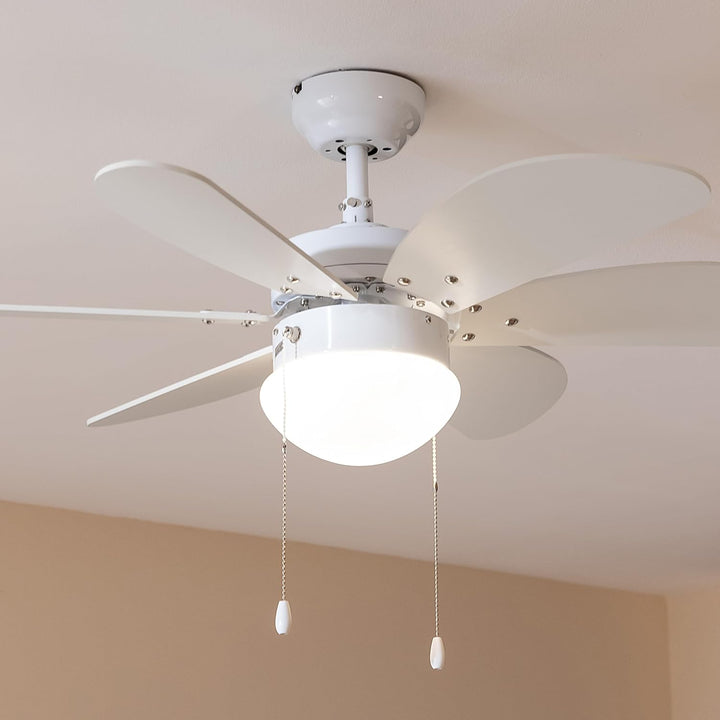 Cecotec - Deckenventilator mit Licht EnergySilence Aero 3600 Vision Full White, 50 W, 91 cm, 3 Gesch