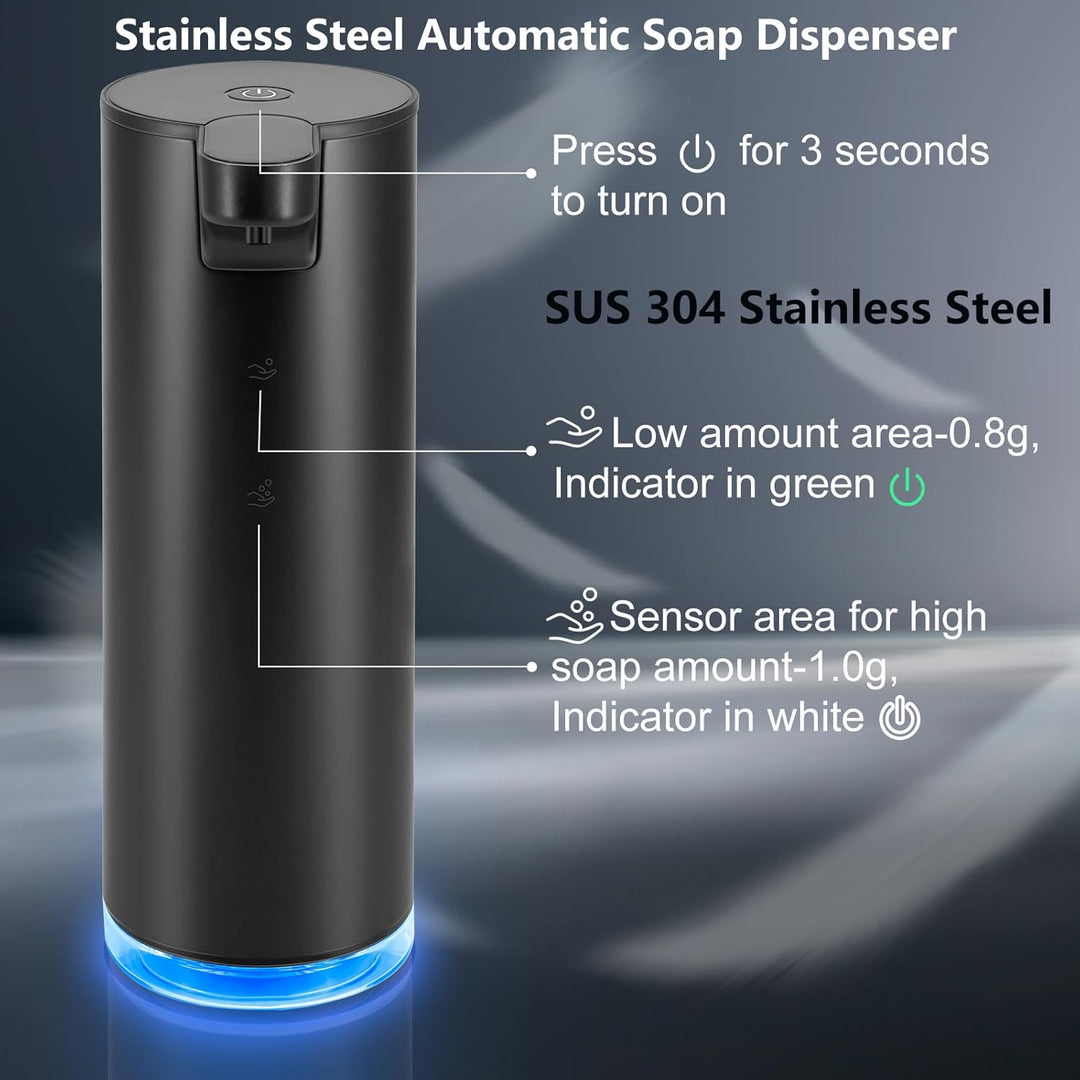 Seifenspender Automatischer Edelstahl Schaumseifenspender Elektrischer - LAOPAO Soap Dispenser Set I